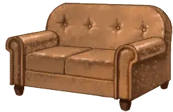 革のソファ